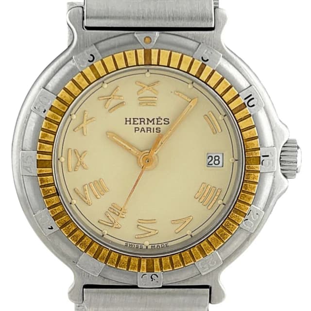 Hermès Captain Nemo Watch SS Quartz Ivory in White from The Reluxe, photo 1 of 1