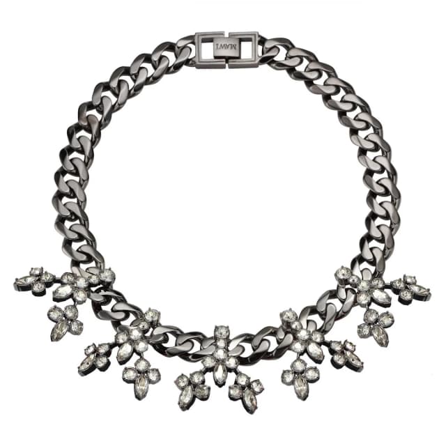 MAWI Crystal Blossom Necklace, Hematite in Hematite, image 1 of 1 from Cultstatus