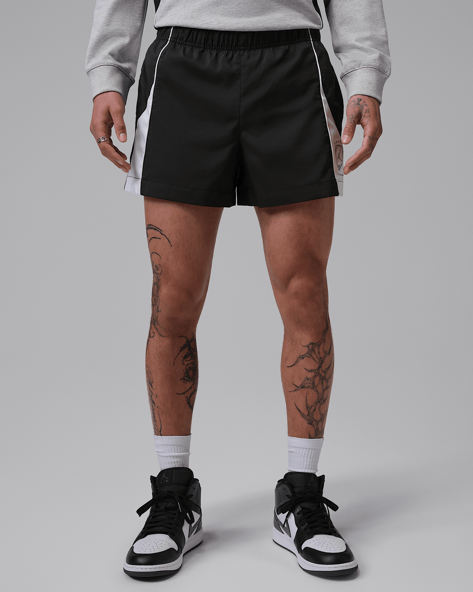 Jordan Brooklyn in Black/White/White/Metallic Silver, image 1 of 1 from Nike