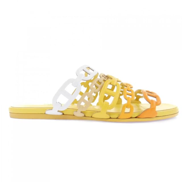 Hermès Thalassa Sandals Orange in Orange Nappa leather from The Reluxe, photo 1 of 1