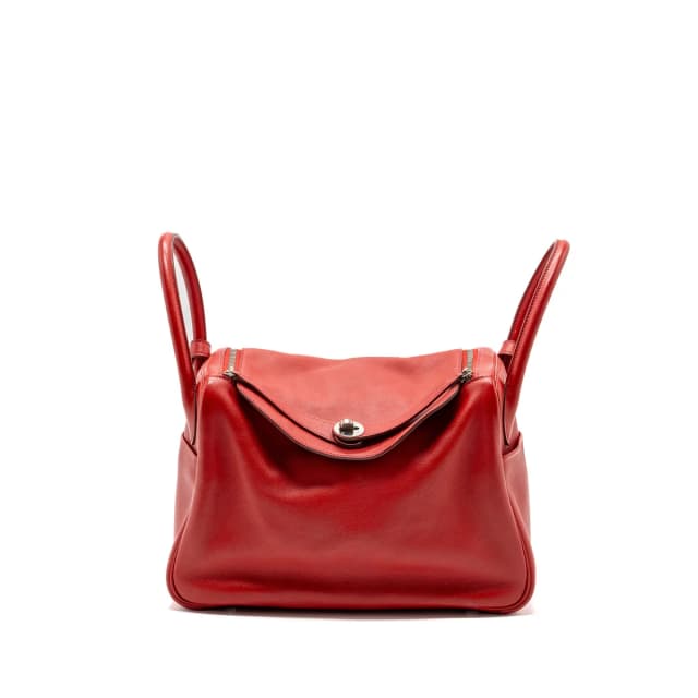 Hermès lindy 30 swift red SHW stamp X in Red Swift leather from EMIER, photo 1 of 1