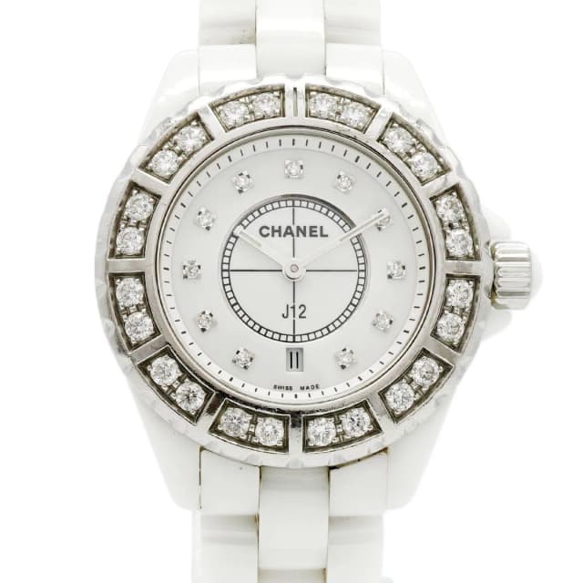 Chanel J12 Diamond White Dial Watch in White Ceramic from The Reluxe, photo 1 of 1