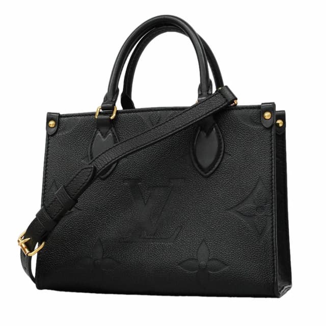 Louis Vuitton Handbag Monogram Empreinte On The Go PM Noir 2-Way Bag in Black from The Reluxe, photo 1 of 1