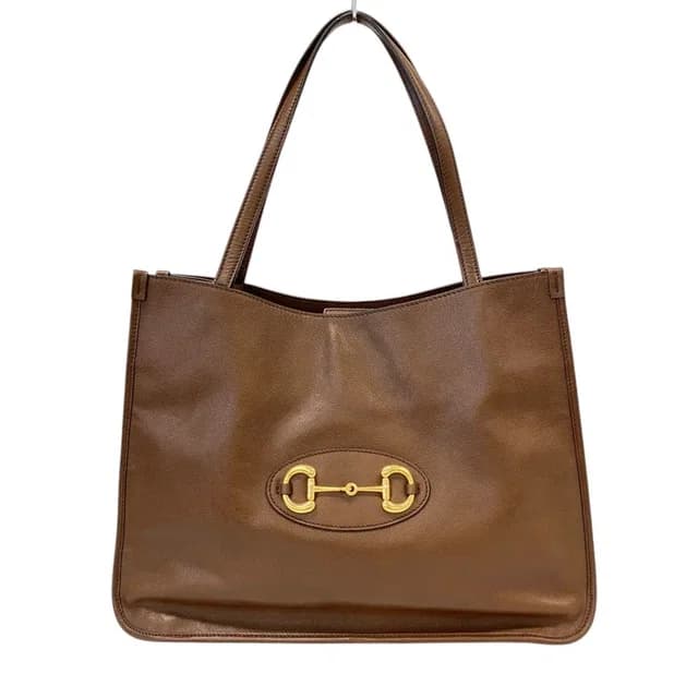 Gucci Horsebit 1955 Leather Tote Bag Brown in Brown Leather from The Reluxe, photo 1 of 1