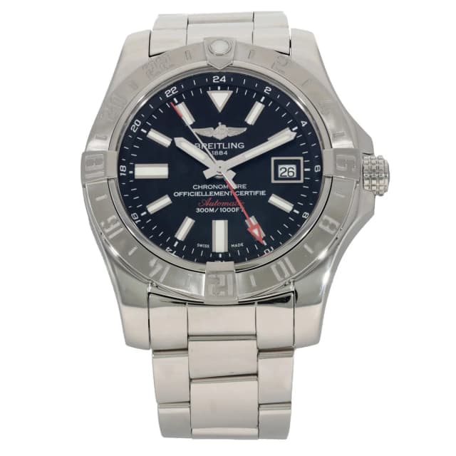Breitling Avenger II GMT A32390 43mm Stainless Steel Watch from H&T, photo 1 of 1