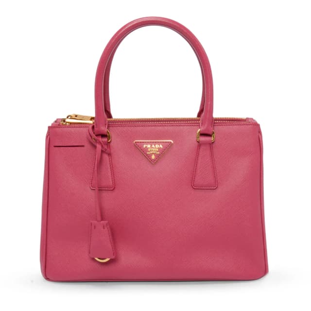 Prada Saffiano Lux Small Galleria Tote in Fuchsia Saffiano leather from Blue Spinach, photo 1 of 1