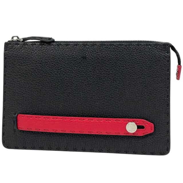 Fendi Selleria Clutch Leather Black in Black Leather from The Reluxe, photo 1 of 1