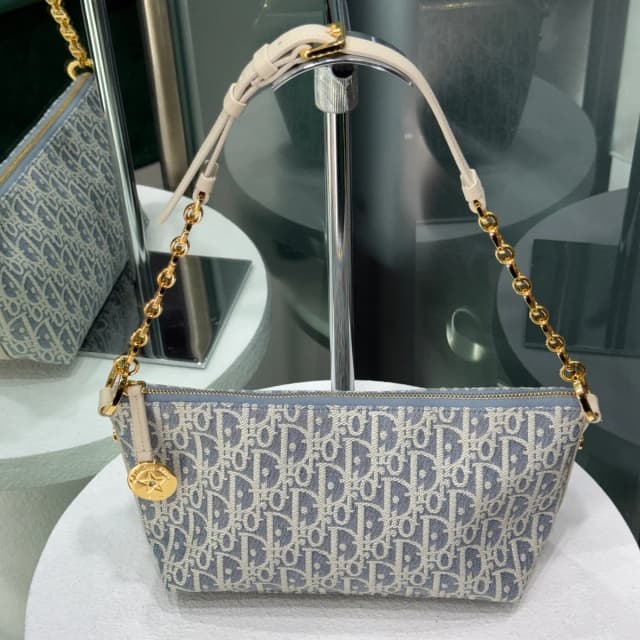 Dior Diorstar Shoulder Bag - Denim in Blue Denim from Revivre Luxury Consignment, photo 1 of 1