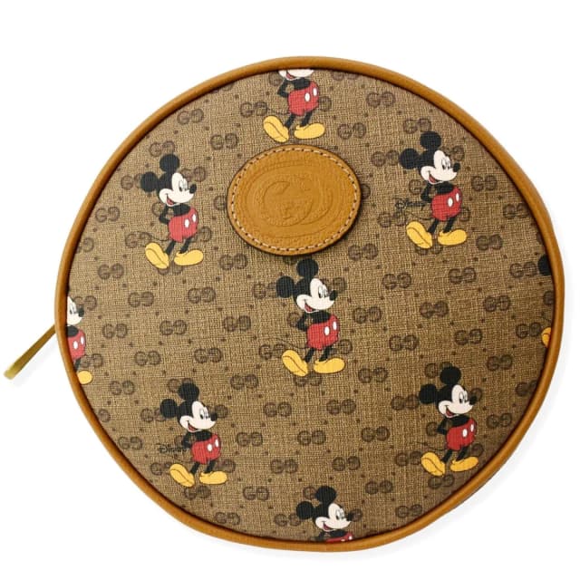 Gucci Disney x Mini GG Supreme Round Backpack Bag Beige 603730 in Beige Canvas from Dallas Designer Handbags, photo 1 of 1