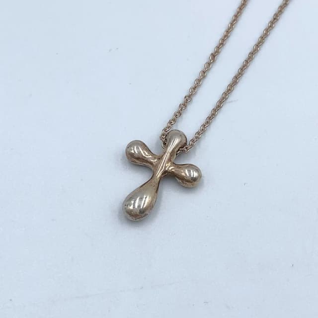 Tiffany & Co. Small Cross 925 Sterling Silver Necklace in Silver from The Reluxe, photo 1 of 1