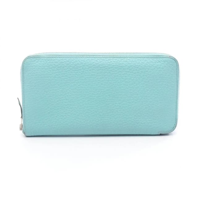 Hermès Round Wallet Azap Long Blue Atl Leather Blue-At-le in Blue Leather from The Reluxe, photo 1 of 1