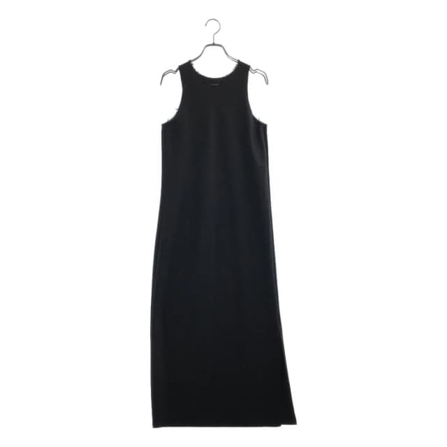 Loro Piana Gabriela Coll Garments Super Wool Cut Off Sleeveless Dress Black M in Black Wool from The Reluxe, photo 1 of 1