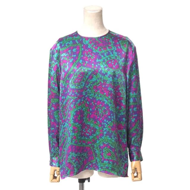 Celine Vintage Blouse Back Button Silk in Silk from The Reluxe, photo 1 of 1