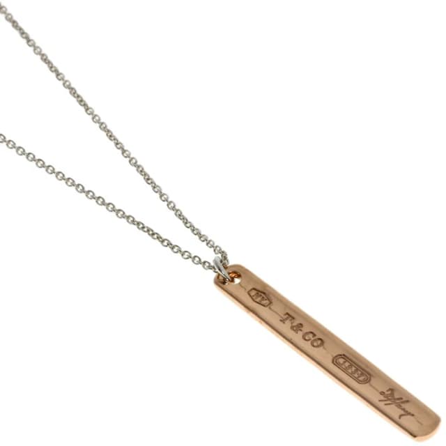 Tiffany & Co. 1837 Bar Necklace Gold Rubedo in Gold from The Reluxe, photo 1 of 1