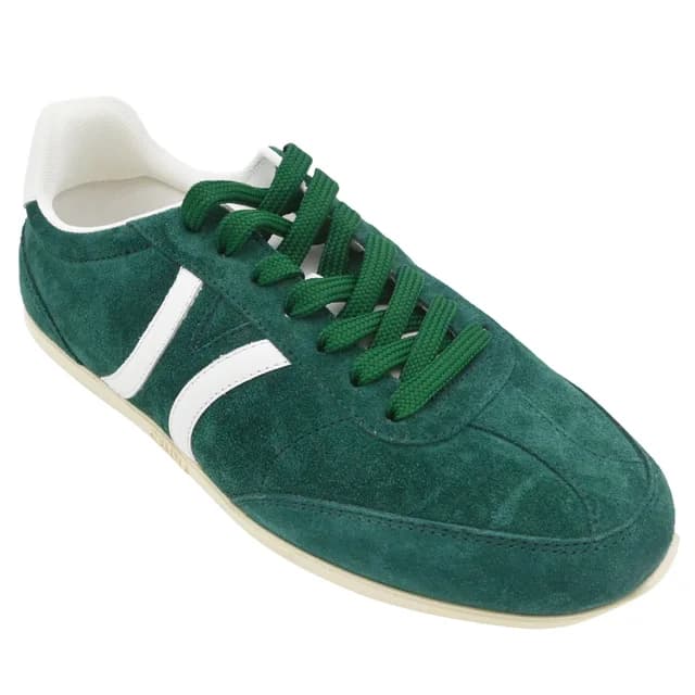 Celine Jogger Green Suede Low-Top Sneakers in Green Suede from Clotheshorse Anonymous, photo 1 of 1