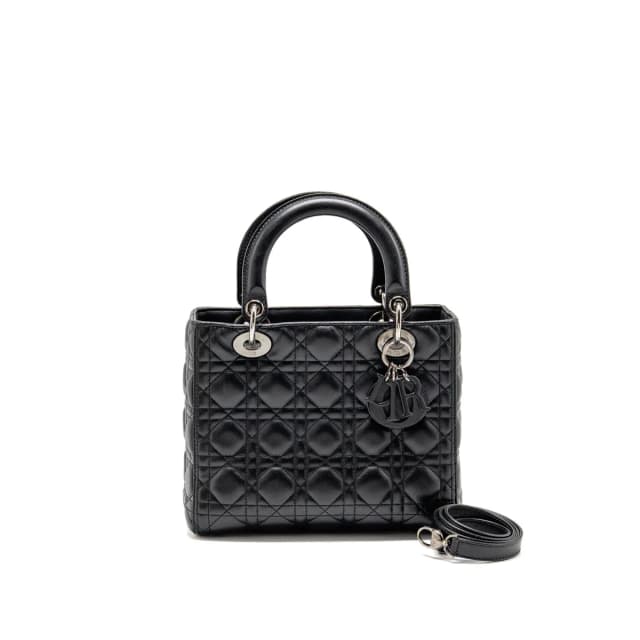 Medium Lady Dior Lambskin So Black in Black Lambskin from EMIER, photo 1 of 1