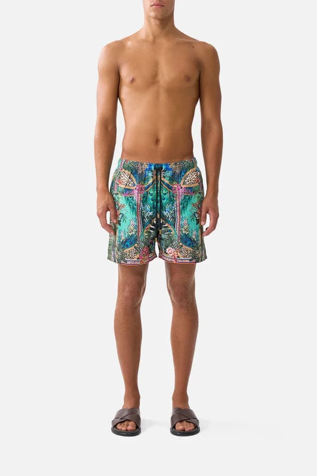 Camilla eBoutique MID LENGTH BOARDSHORT WITH ELASTIC WAIST ANIMAL ALCHEMY, image 1 of 1 from CAMILLA