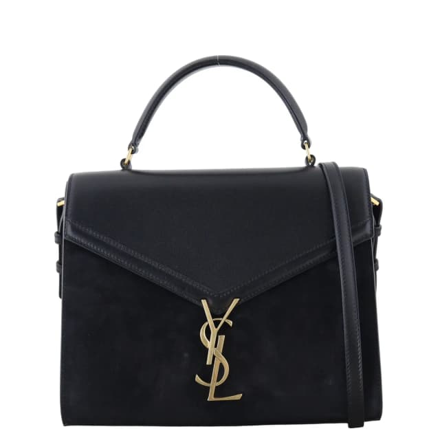 Saint Laurent Cassandra Top Handle Medium Suede in Suede from Luxe.It.Fwd, photo 1 of 1