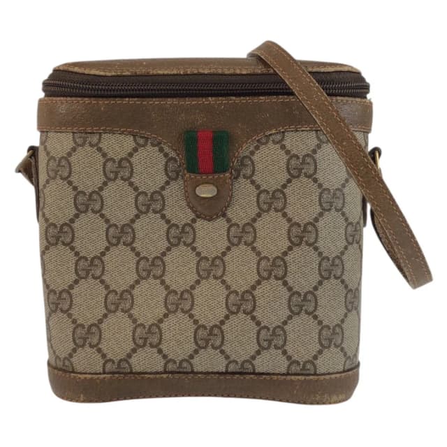 Gucci Vintage Sherry Line Beige GG Supreme Canvas 904 02 070 Shoulder Bag in Beige Canvas from The Reluxe, photo 1 of 1