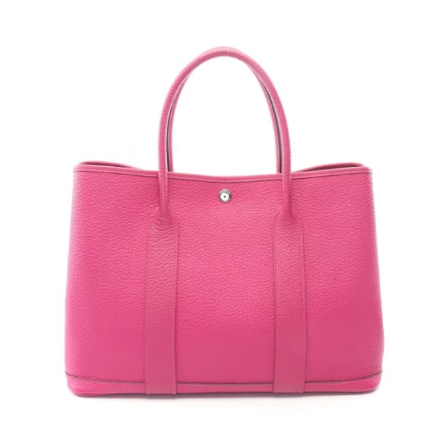 Hermès Tote Bag Garden Party PM Rose Purple Leather in Pink Leather from The Reluxe, photo 1 of 1