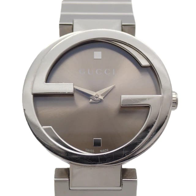 Gucci 133.5 Interlocking G Quartz Watch Brown Dial SS Quality in Brown from The Reluxe, photo 1 of 1
