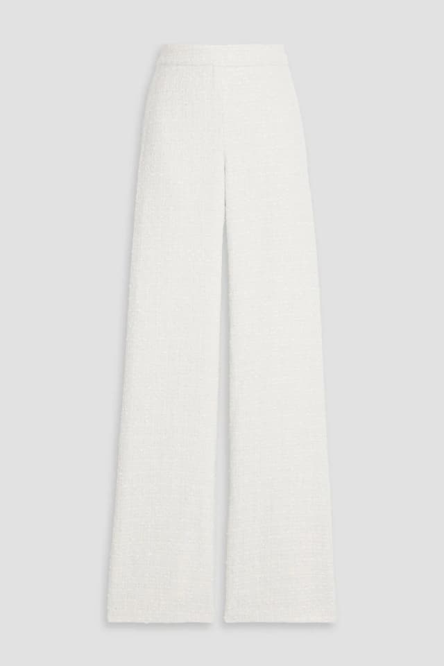 Badgley Mischka Tweed Straight-Leg Pants, image 1 of 1 from THE OUTNET