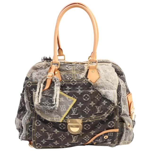 Louis Vuitton 2007 Denim Monogram Bowrey Noir from VINTAGE QOO TOKYO, photo 1 of 1