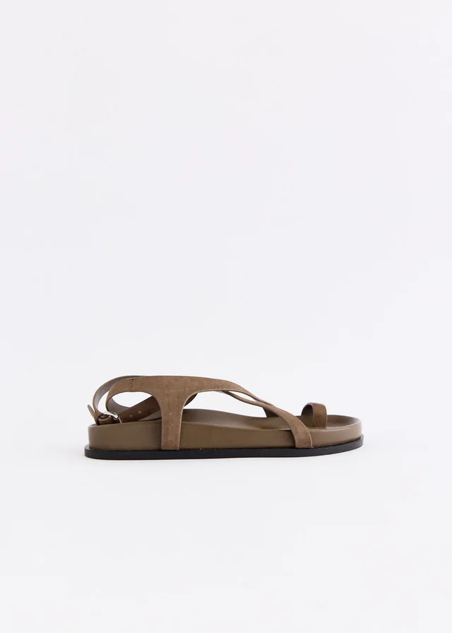 A.Emery Jalen Slim Sandals in TAWNY SUEDE, image 1 of 1 from Incu