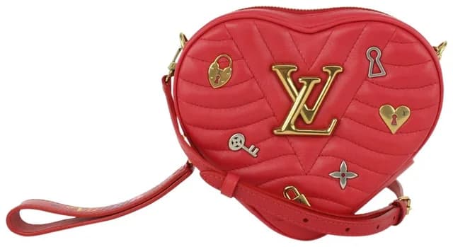 Louis Vuitton Limited Edition Red Quilted Leather New Wave Heart Crossbody Bag in Red Leather from Bagriculture, photo 1 of 1