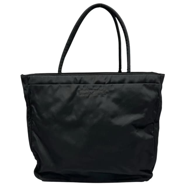 Prada Triangle Logo Tote Bag Nylon Black in Black Nylon from The Reluxe, photo 1 of 1