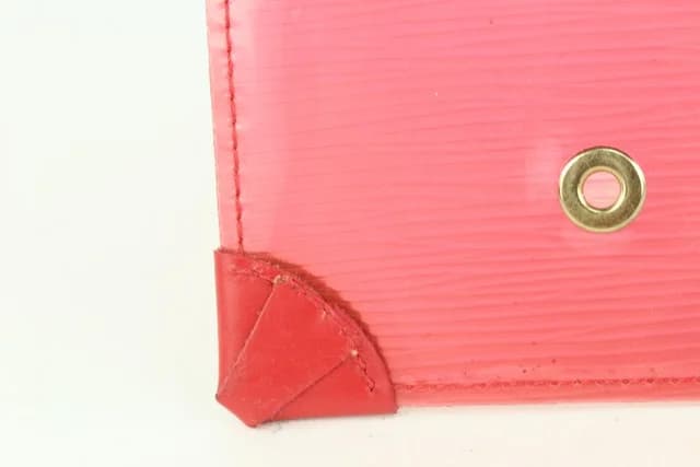 Louis Vuitton Clear Red Epi Leather Plage Clear Pochette Accessoires in Red Leather from Bagriculture, photo 1 of 1