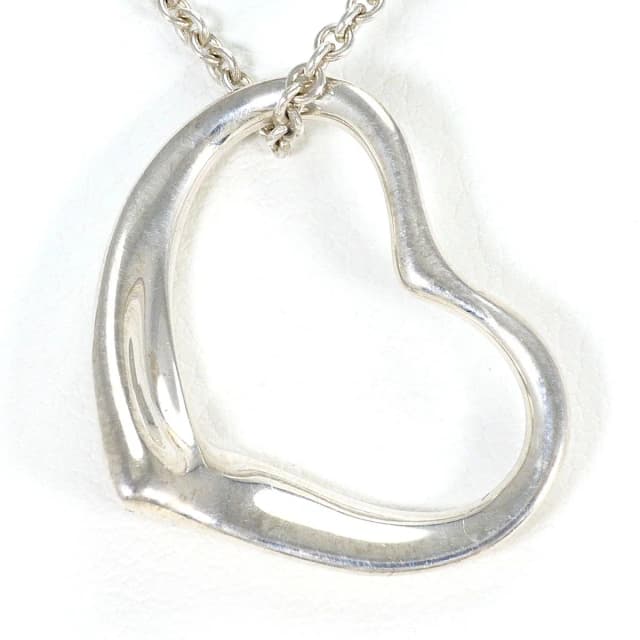 Tiffany & Co. Open Heart 925 Sterling Silver Necklace 38 in Silver from The Reluxe, photo 1 of 1