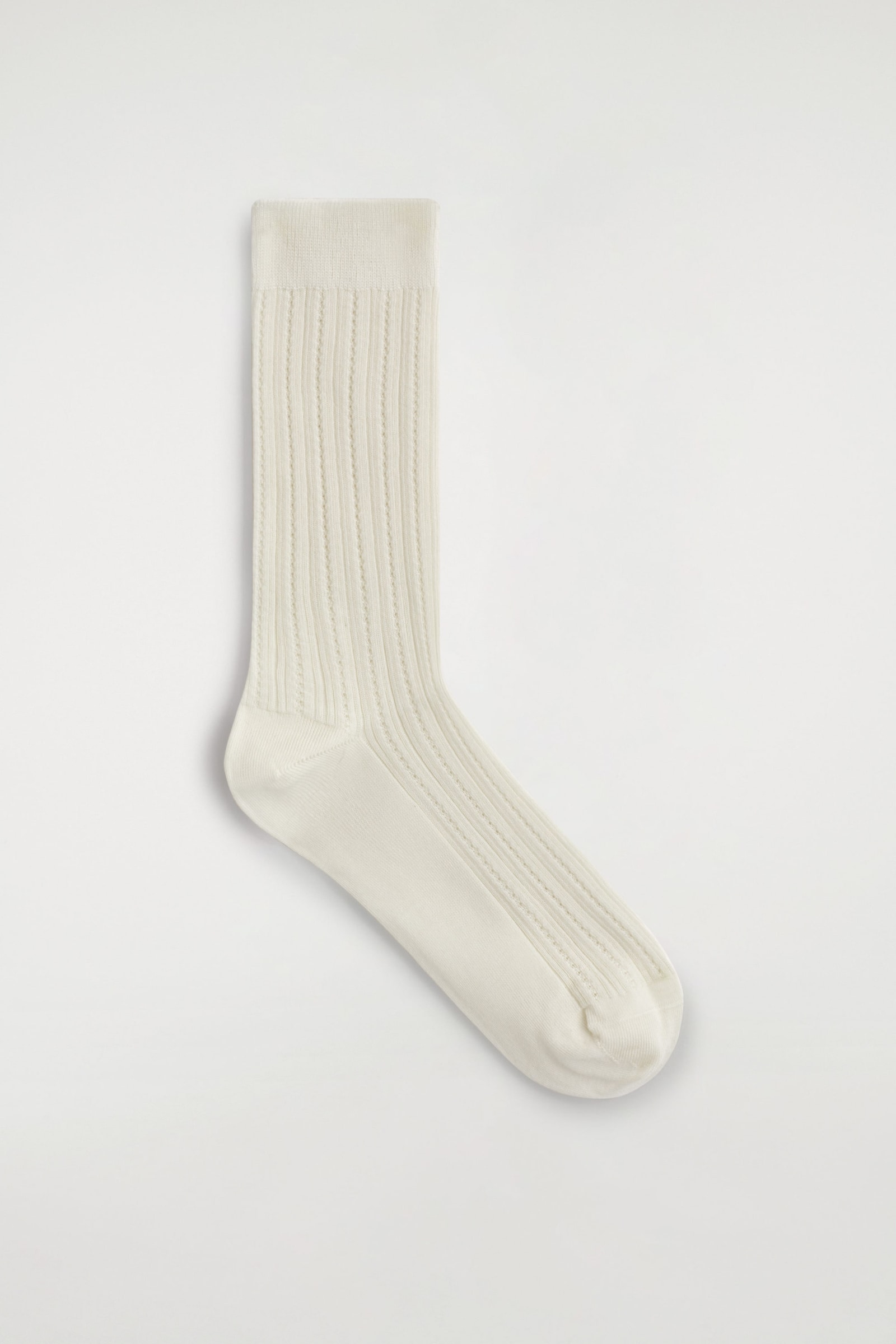 COS POINTELLE-KNIT SOCKS in White, image 1 of 1 from COS (Canada)