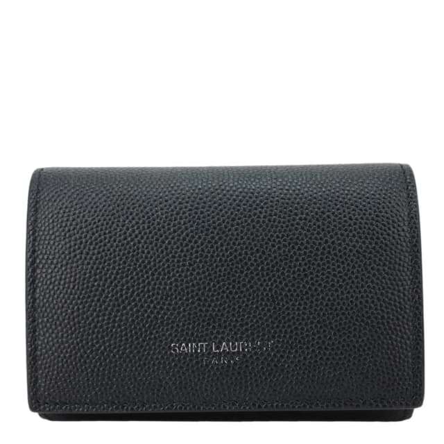 Saint Laurent Multicles Grain De Poudre Leather 6 Keys Holder Black in Black Leather from Dallas Designer Handbags, photo 1 of 1