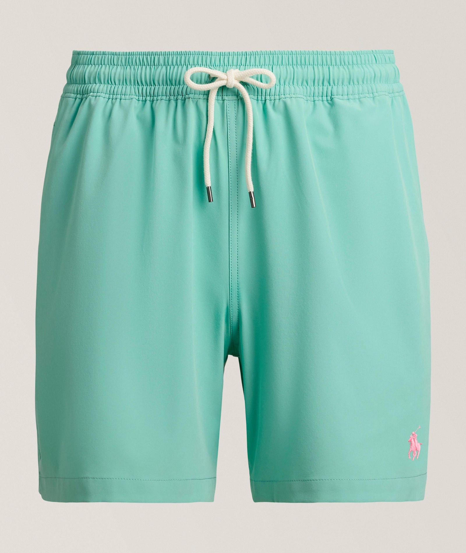 Polo Ralph Lauren Traveler Classic Swim Trunk in Green 90% polyester, 10% elastane, image 1 of 1 from Harry Rosen
