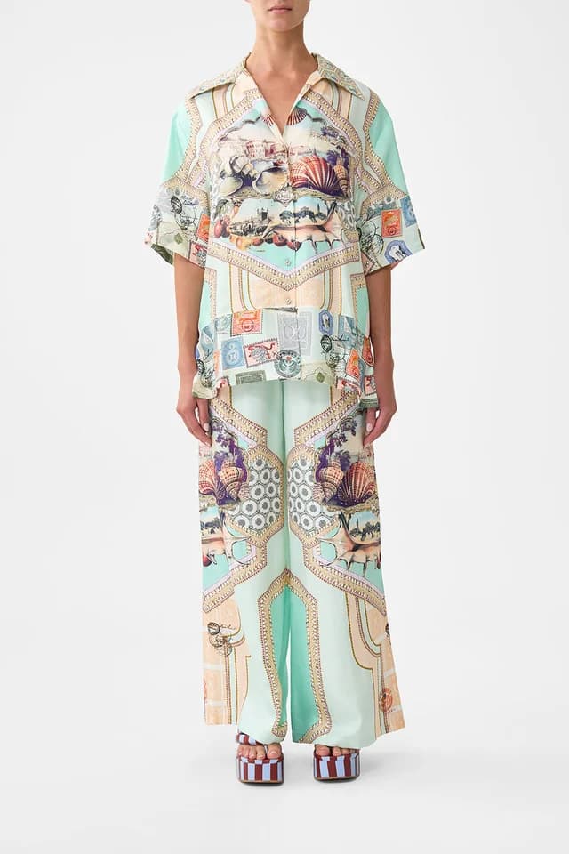 Camilla eBoutique OVERSIZED SHIRT WITH POCKET WITH LOVE FROM TÜRKIYE, image 1 of 1 from CAMILLA