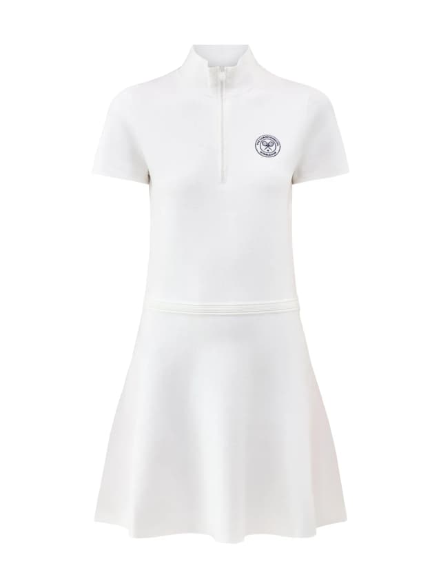 Polo Ralph Lauren Wimbledon Mini Polo Dress White in Ceramic White, image 1 of 1 from Fenwick