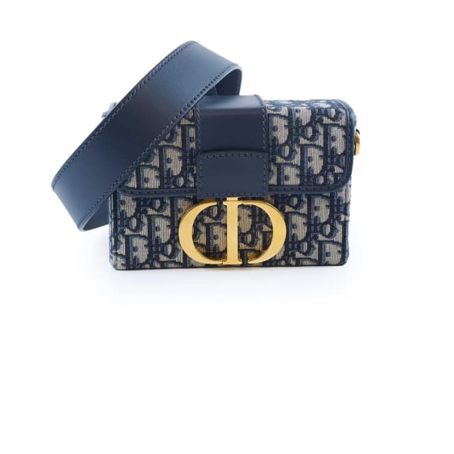 Dior 30 Montaigne Mini Box Oblique in Canvas from The Purse Affair, photo 1 of 1