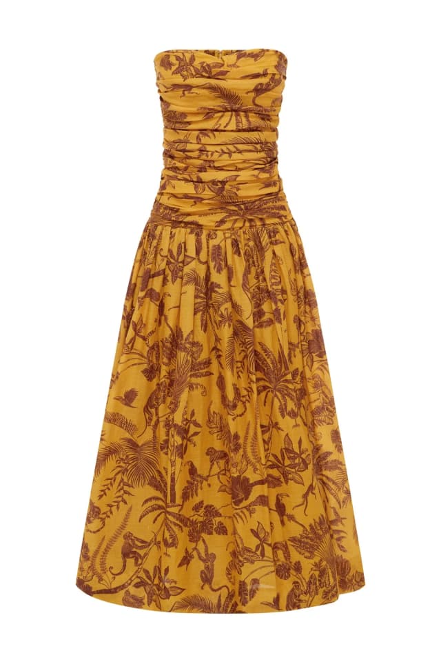 2601 - SUMMER 26 BANANA BLOSSOM RUCHED GOWN, image 1 of 1 from Alemais