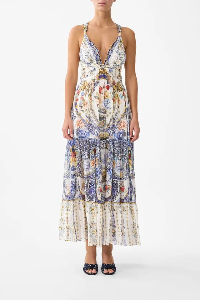Camilla eBoutique BEAD STRAP GATHERED PANEL DRESS THE POTTERY PARLOUR, image 1 of 1 from CAMILLA
