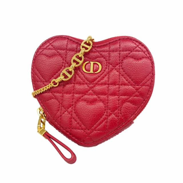 Dior Shoulder Bag Caro Leather Red Gold in Red Leather from The Reluxe, photo 1 of 1