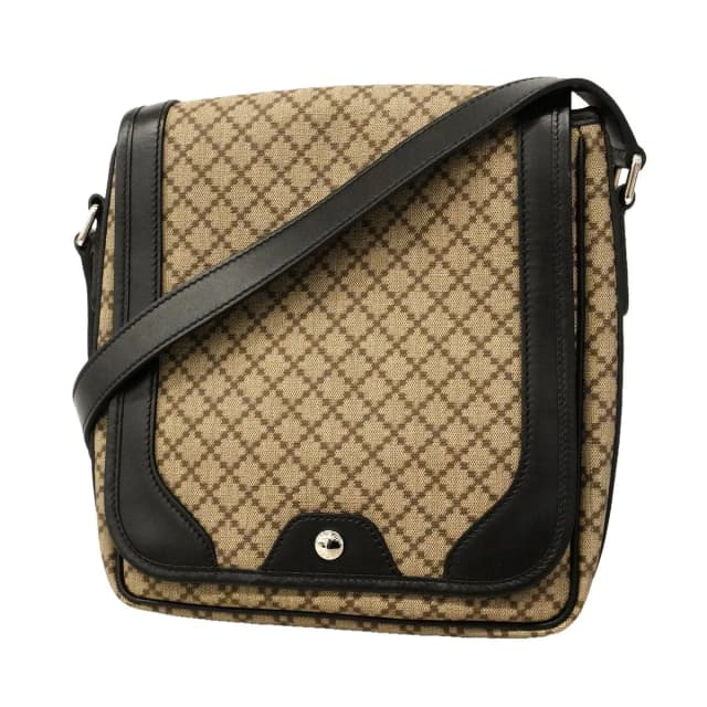 Gucci Shoulder Bag Diamante Beige Black Silver in Black from The Reluxe, photo 1 of 1