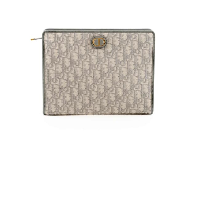 Dior 30 Montaigne Dea Pouch Grey in Grey Canvas from The Purse Affair, photo 1 of 1