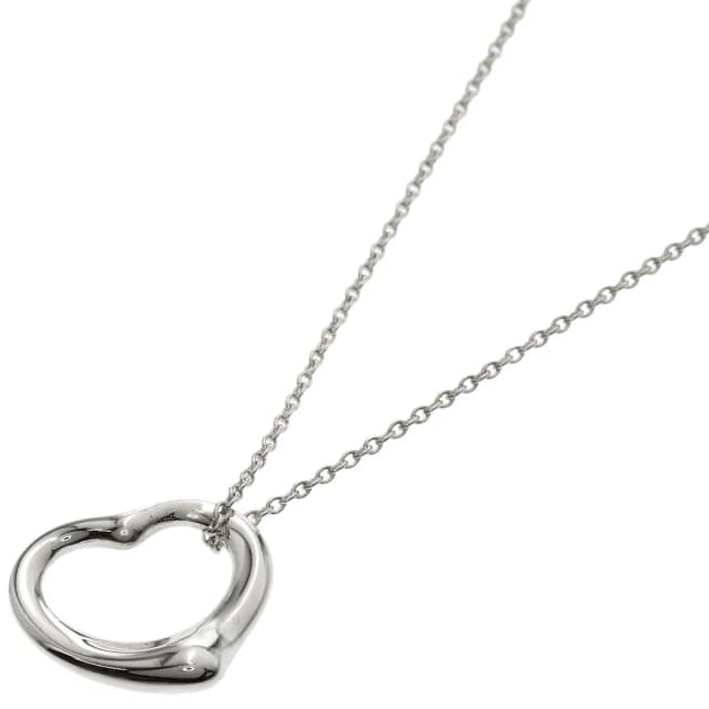 Tiffany & Co. Open Heart Necklace Silver in Silver from The Reluxe, photo 1 of 1