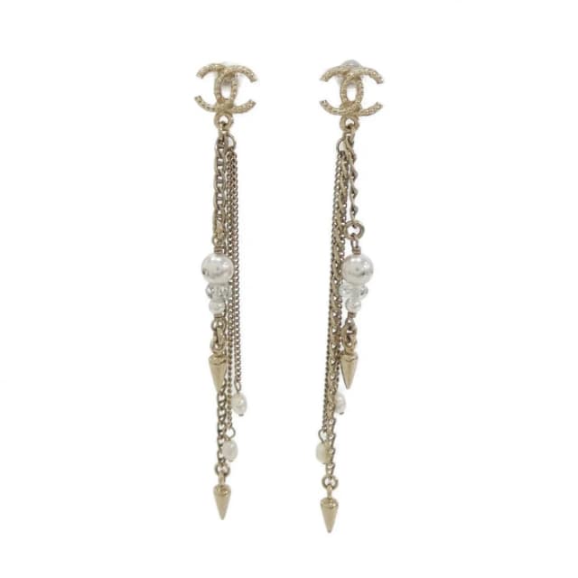 Chanel Earrings Gold in Gold from The Reluxe, photo 1 of 1