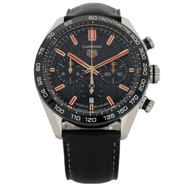 TAG Heuer Carrera CBN2A1L Year Of The Rabbit 44mm Stainless Steel Watch in Leather from H&T, photo 1 of 1