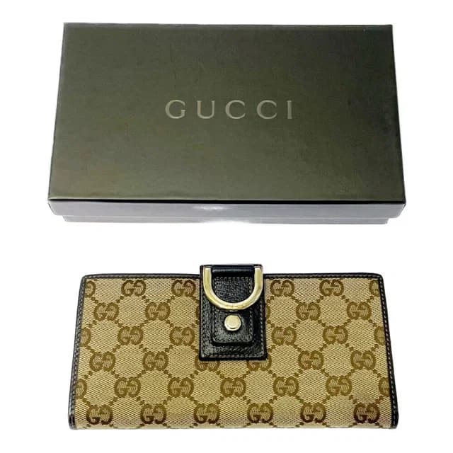 Gucci GG Canvas Wallet Brown in Brown Canvas from The Reluxe, photo 1 of 1