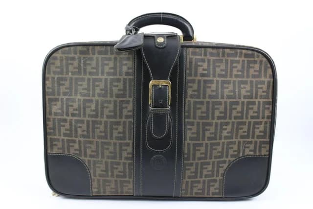 Fendi Brown Monogram FF Zucca Trunk Luggage Suitcase 119f10 in Brown Canvas from Bagriculture, photo 1 of 1