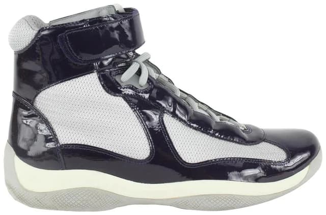 Prada Men's 10 US Cup Patent Leather Vernice Bike Sneaker in Patent leather from Bagriculture, photo 1 of 1
