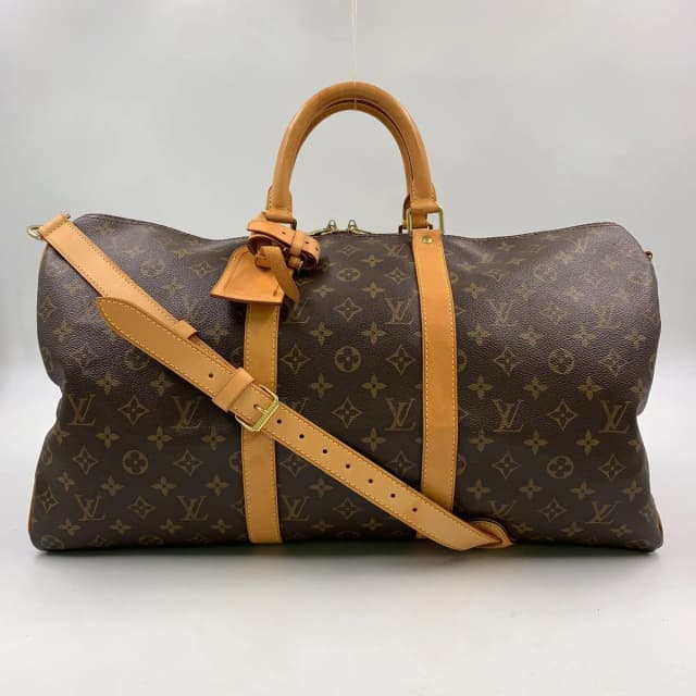 Louis Vuitton Keepall Bandouliere 50 Monogram Leather Brown Light Boston Bag in Brown Leather from The Reluxe, photo 1 of 1